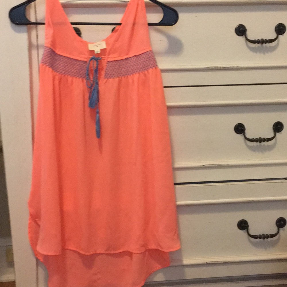Everly Pink Sleeveless Blouse